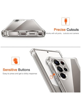 Clear Case Compatible with Samsung Galaxy S25 Ultra 5G 6.9inch, Clear TPU Case with 4 Corners Shockproof Protection & Camera Protection Anti-Slip (Clear) - view 5